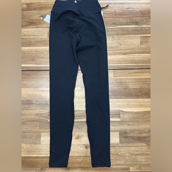 Spiritual Gangster Sporty High Waist Leggings Black White Sparkly Stripe Sz XS - Picture 4 of 10